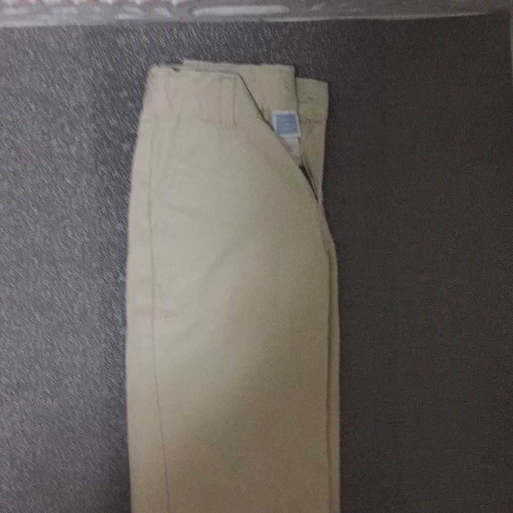 EUC Janie & Jack. Light tan.  Adjustable waist.